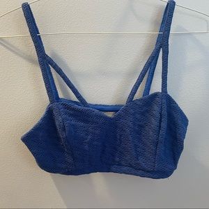 Blue bralet from Urban Outfitters